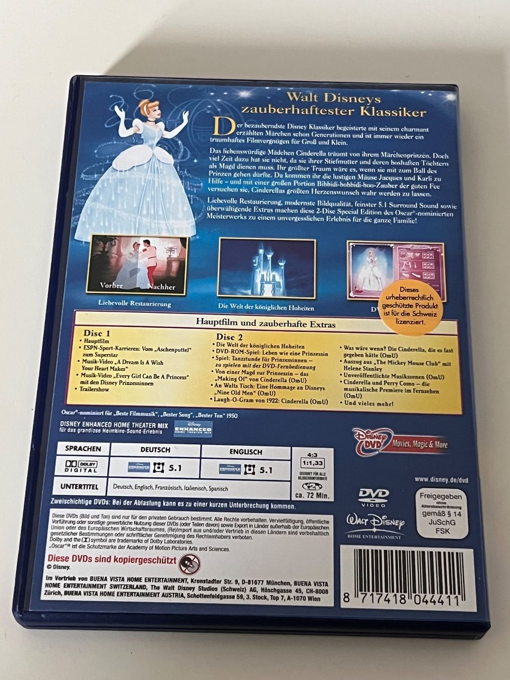 Tutti i DVDs: Cinderella 2-Disc Special Edition, Disney – Usato da Altstätten SG venduto da sheamus 1
