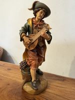 Mandolinenspieler aus der Werkstatt Comploj H25 cm Holzfigur