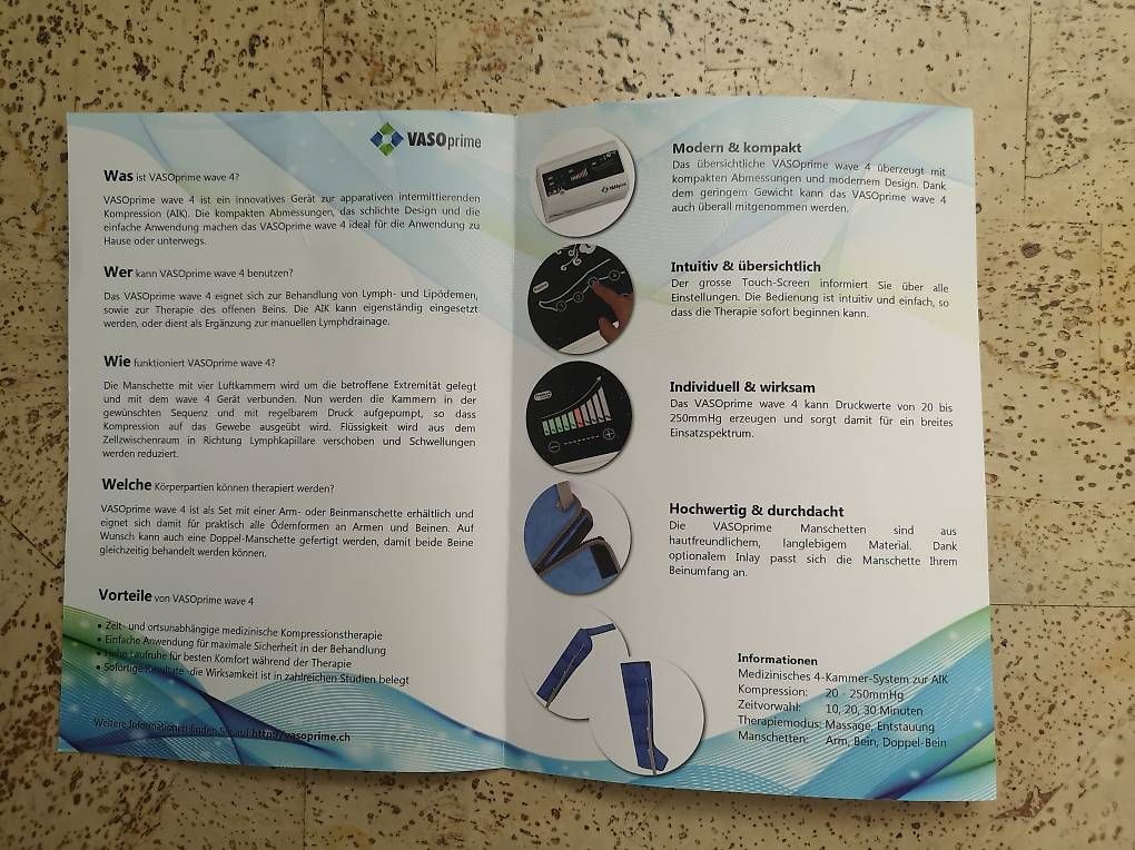 Attrezzature mediche: Apparative intermittierende Kompression Lymphdrainage – Usato da Glattbrugg venduto da copytron 4