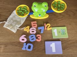 Mathe Waage Montessori Frösche Lernspiel