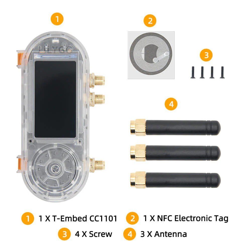 Componenti elettronici: LILYGO T-Embed CC1101 Plus (NEU) – Nuovo e nell'imballaggio originale da Veltheim AG venduto da Mibib 1