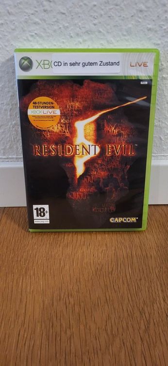 Resident Evil 5 Sur Xbox 360 - Complet Avec Boîtier Et Manuel - Bon état - PEGI 18