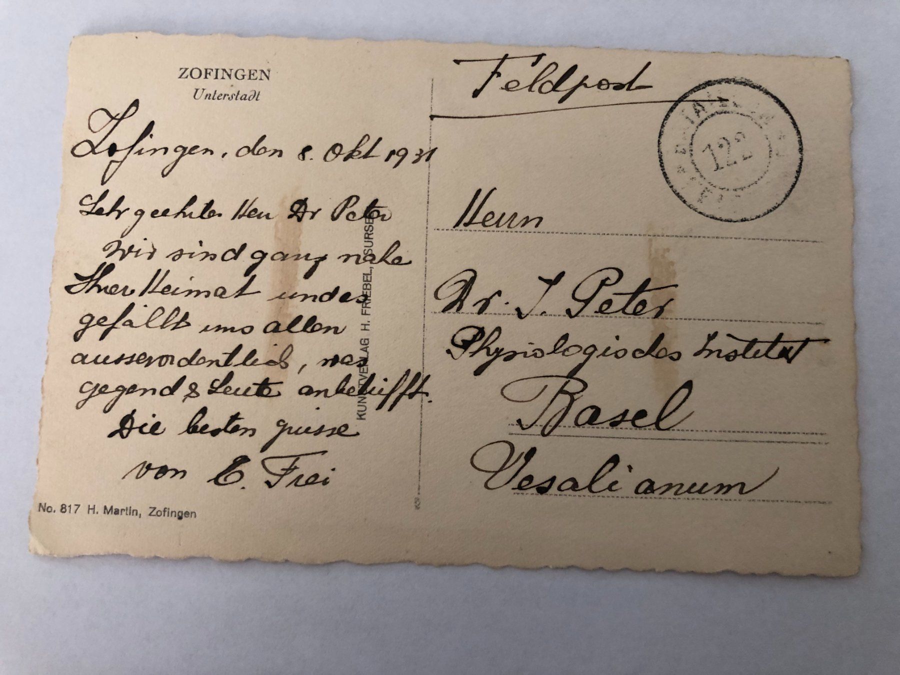 Cartoline postali: Zofingen - Teppichhaus ? – Usato da Pfäffikon ZH venduto da Waltoversand 1