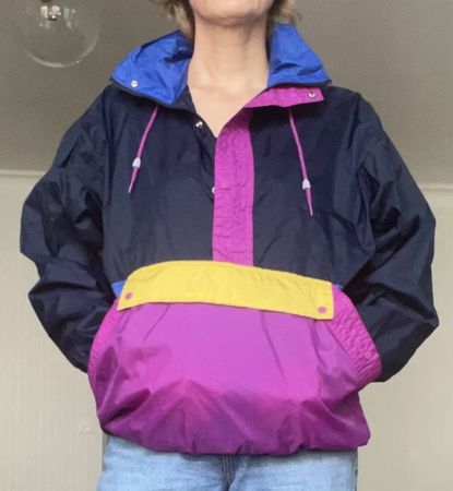 Vintage Windbreaker Jacke Grösse M