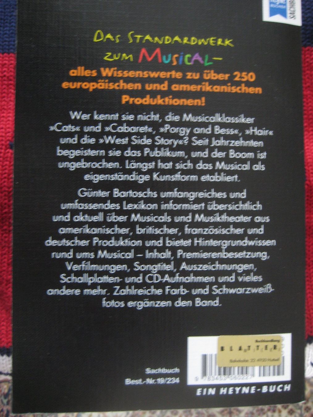 Libri: Das Heyne Musical Lexikon – Usato da Madiswil venduto da Mamaro 1