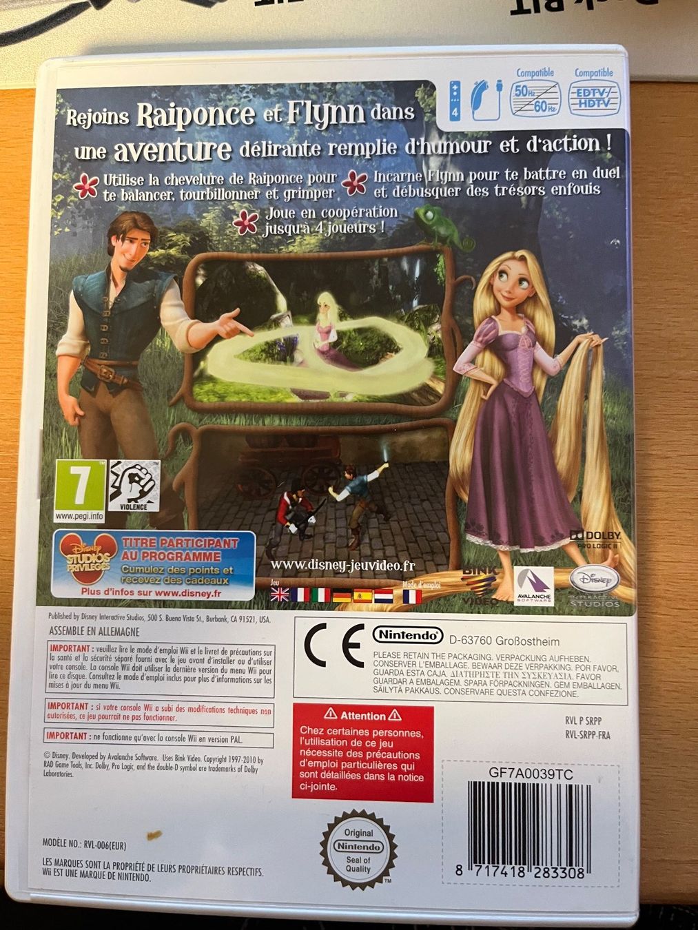 Spiele: Jeu Nintendo Wii Raiponce Disney – Gebraucht aus Moutier von Loco65 1