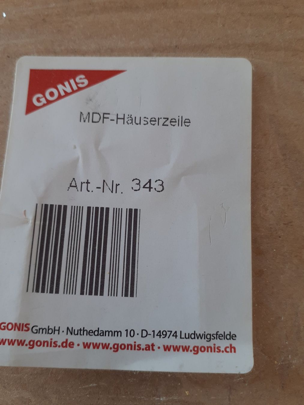 Tutte le decorazioni: GONIS MDF-Häuserzeile! – Nuovo e nell'imballaggio originale da kaltbrunn venduto da Edelweiss013 2