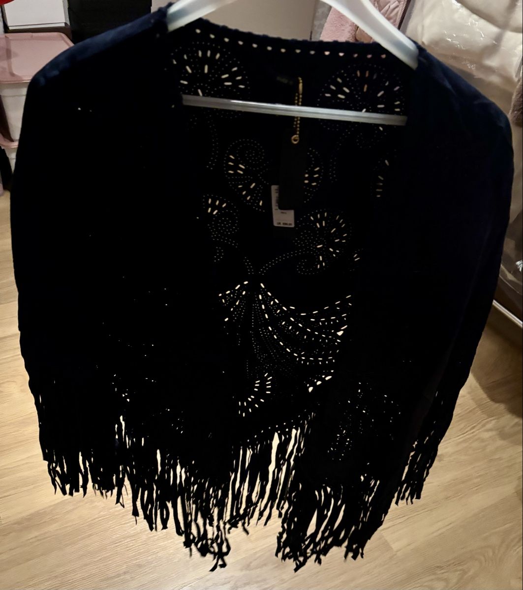 Altro in Moda donna: River Island Lederponcho, Navy – Nuovo (secondo la descrizione) da Baden venduto da Tiffany6878 6