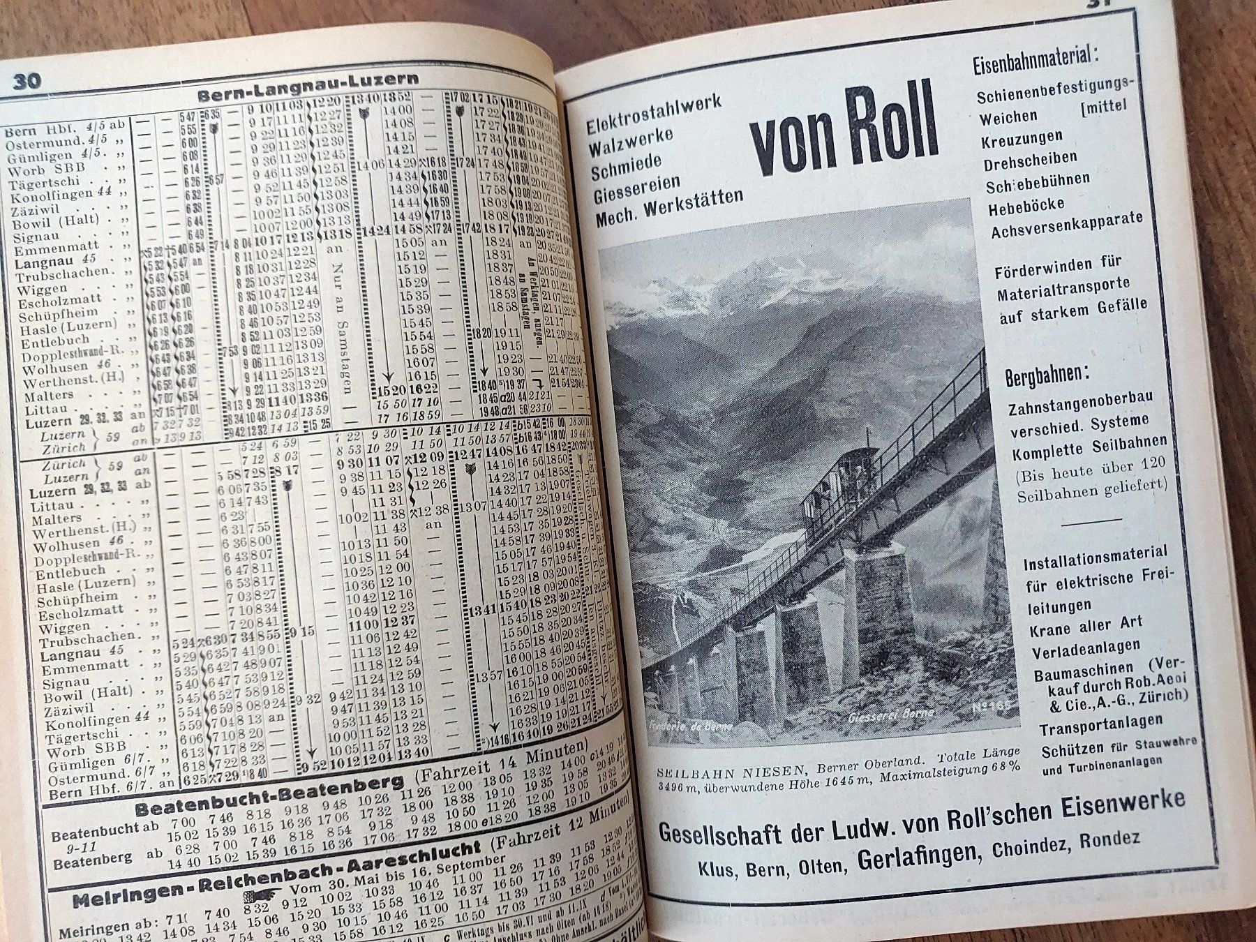 Bücher: Berner Kursbuch 1935 Fahrplan – Gebraucht aus Schönenwerd von Steidi 5
