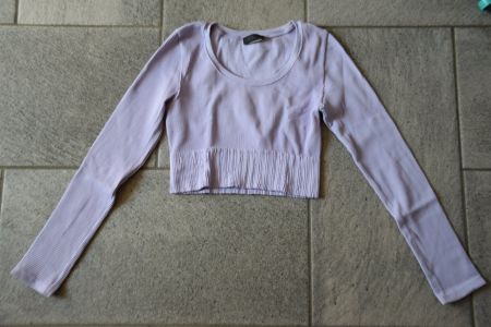 Damen Tally Weijl Crop langarm Stretch-Shirt gr. S