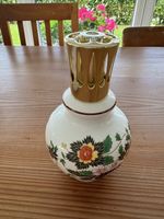 Berger Duftlampe Porzellan goldfarben Vintage 70er Jahre