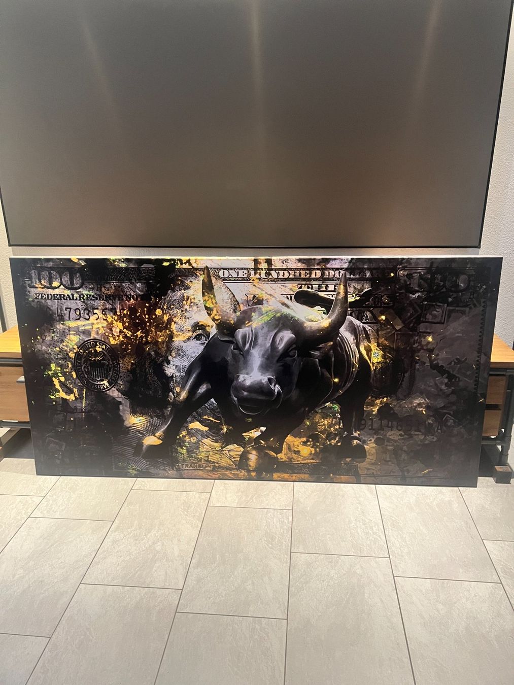 Foto & Immagini: Leinwand Black Bull von Dotcomcanvas – Usato da Stetten AG venduto da Galata1 1