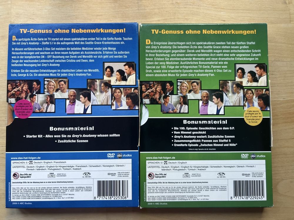 DVD - TV-Serie - Grey’s Anatomy - Staffel 5-7 2