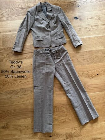 Hosenanzug mit Blazer Gr. 38 Teddy's