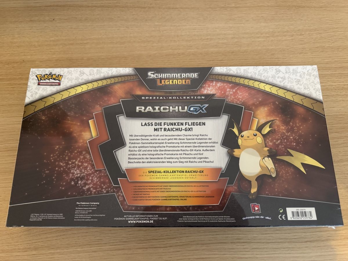 Pokémon Sammelbilder & Trading cards: Raichu GX Box Sealed – Gebraucht aus Tuggen von 2012prague 1