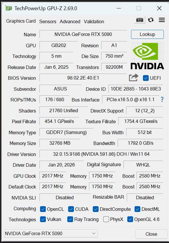 Asus Schede grafiche: ASUS ROG Astral GeForce RTX 5090 OC 32GB – Usato da Nesselnbach venduto da dco_9kft 7
