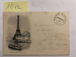 Alte Ansichtskarte Eiffelturm Paris, 1900