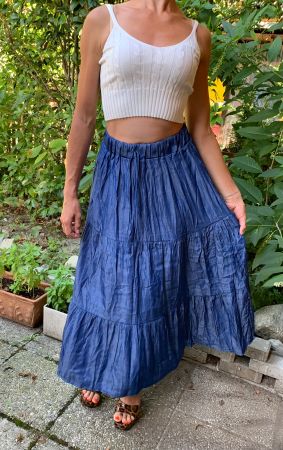 Chic maxi gonna di viscosa-tgS/M/L- nuovo style