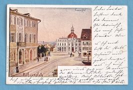 Frauenfeld - Stadtpartie - Strassenbahngeleise - 1904