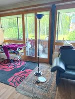 Stehlampe LED Metall mit blauer Keramik guter Zustand