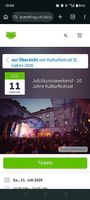 1 Ticket für's Kulturfestival SG 11.07.26