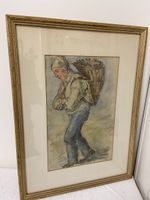 Originale Vintage Zeichnung Sophie Egger Looser