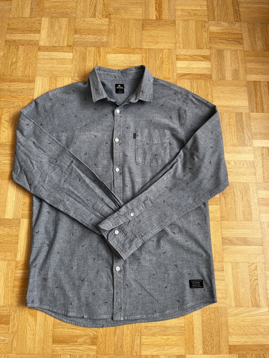 Rip Curl Camicie: Herren Langarmhemd Rip Curl gemustert blau Grösse L – Usato da Zürich venduto da Kleanthy 5