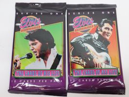2 Booster 1992 Elvis Presley Trading Cards of his Life
