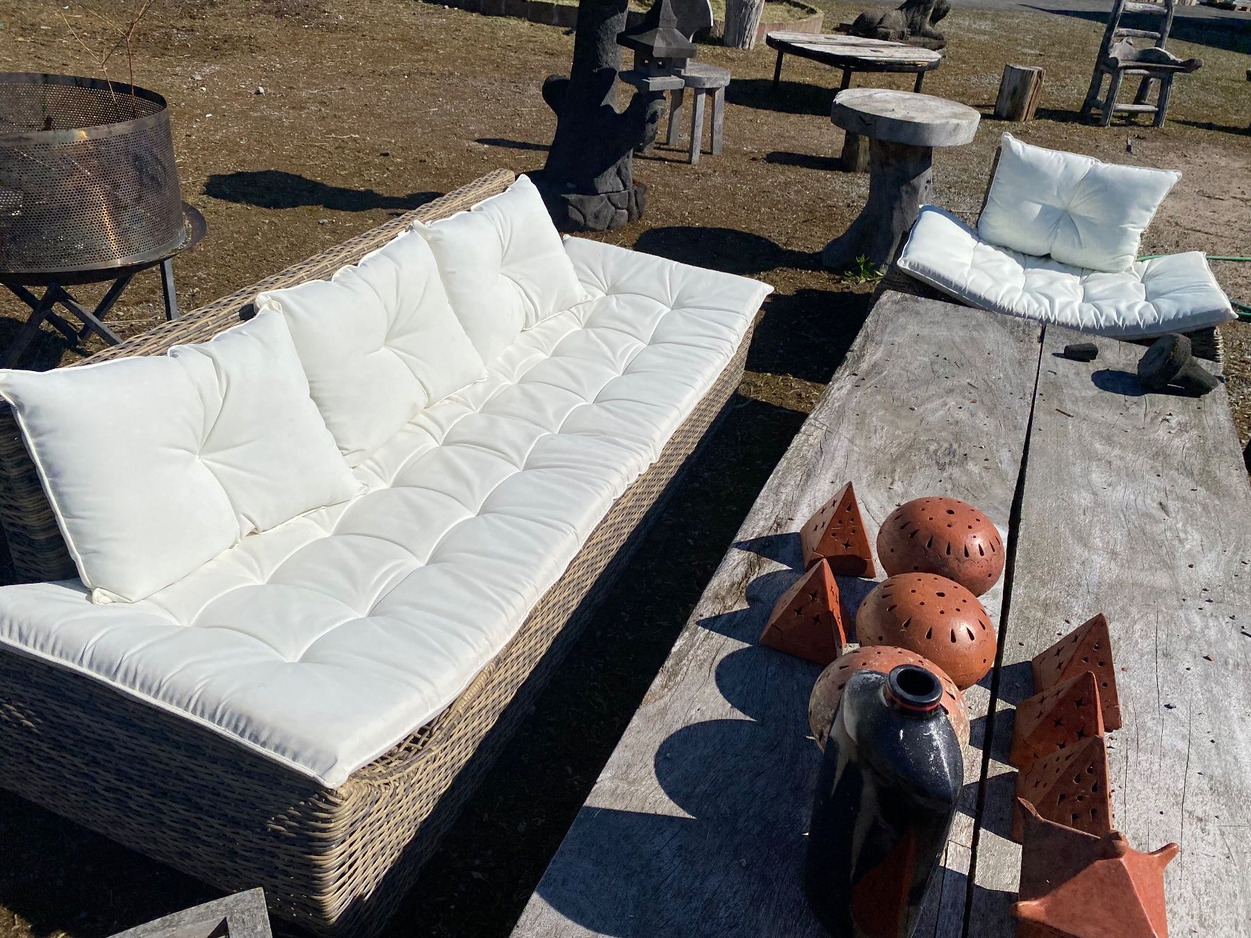 Divani: Gartenlounge Sofa Sessel Gartenmöbel – Usato da Ballwil venduto da ClassicGallery 2