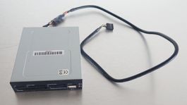 Multi-Card-Reader & USB-Port für 3.5"-Frontpanel Einschub