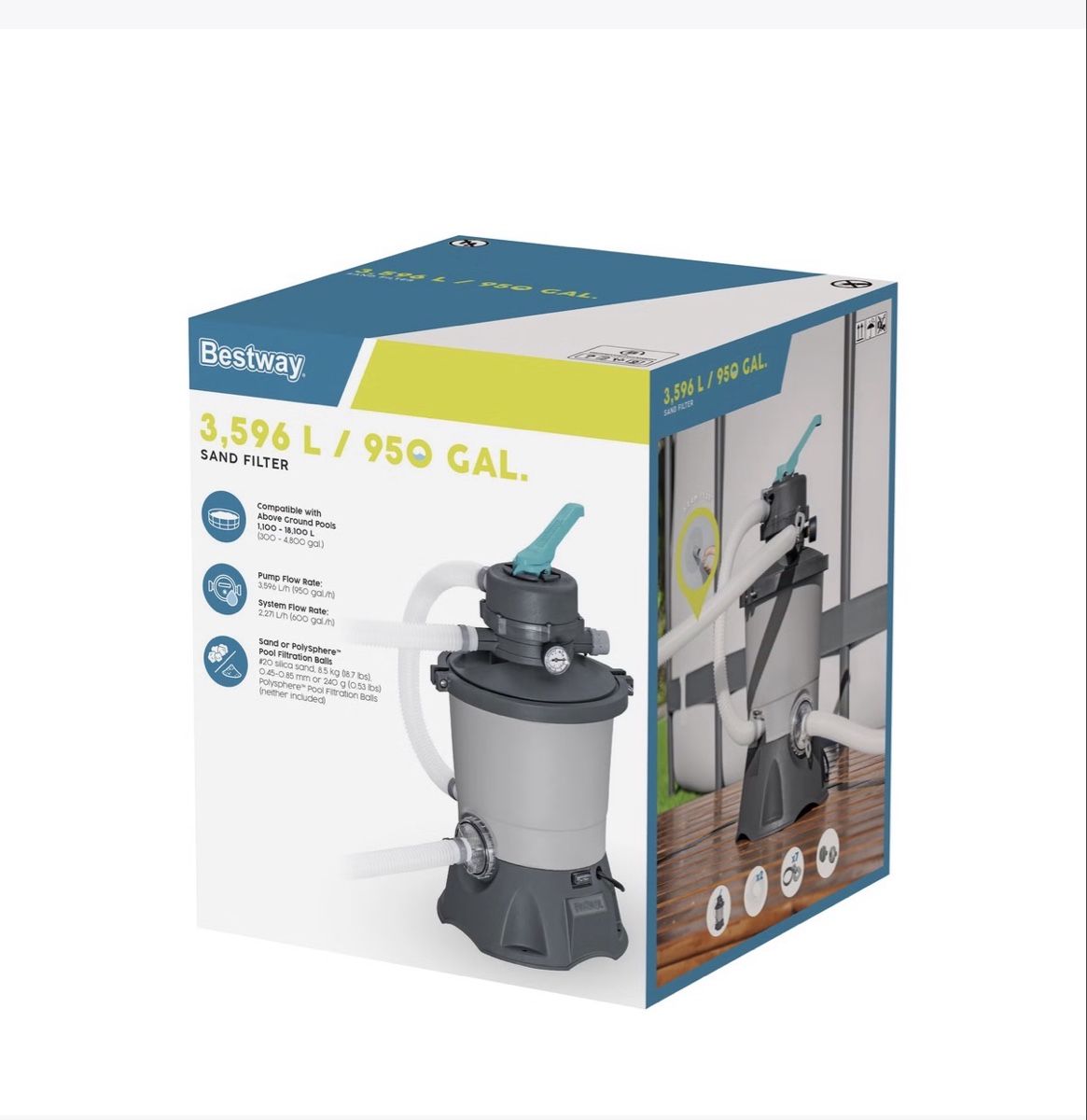 Bestway Schwimmbad: Sandfilterpumpr Bestway – Neu (gemäss Beschreibung) aus Wangen SZ von ca018 5