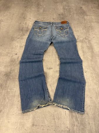 Vintage Miss Me Style Bootcut Low Waist Jeans (L)