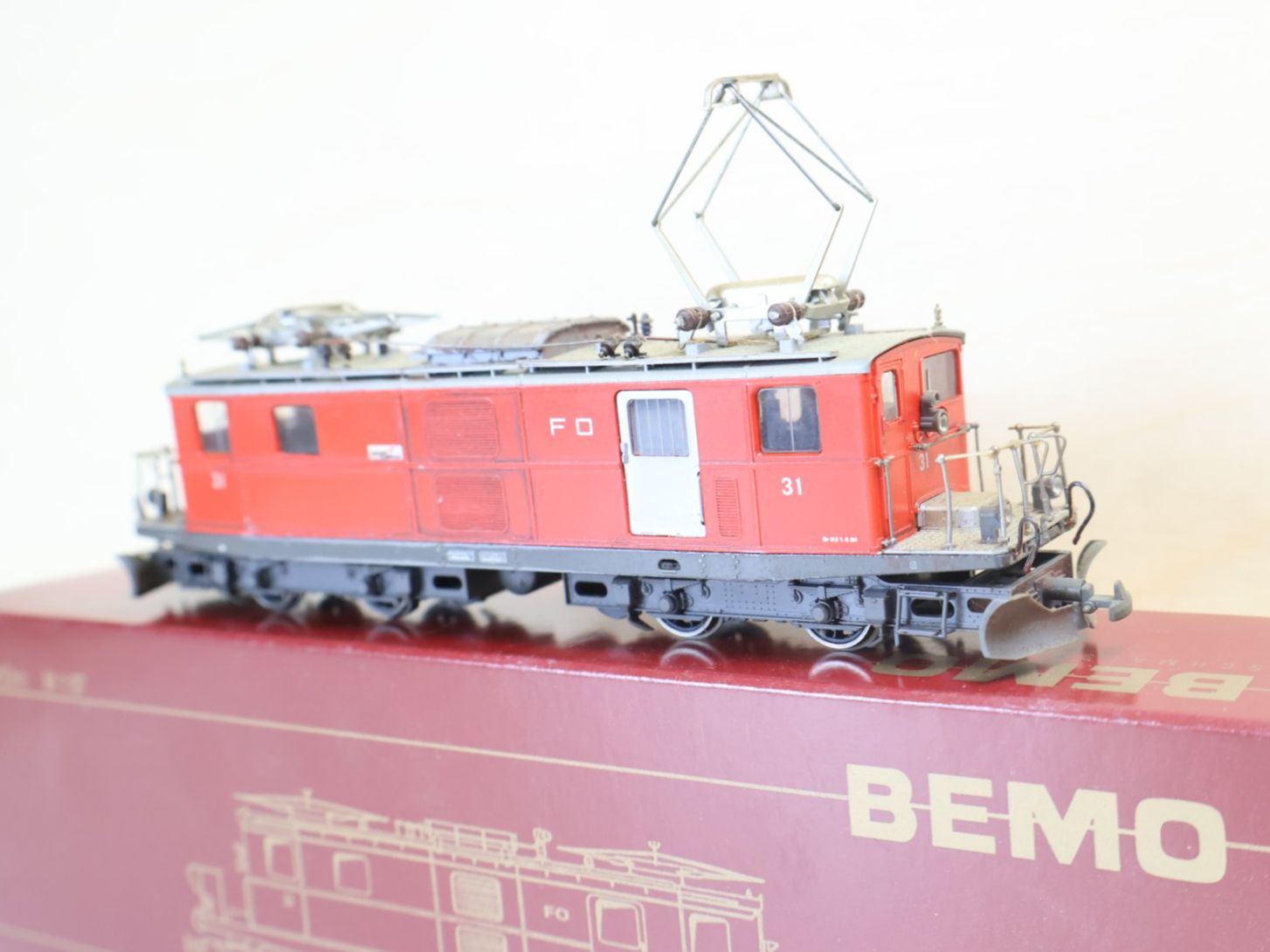 Bemo Modellini di ferrovie: BEMO FO E-Lok HGe 4/4 "Dummy" - H0m 1261 201 – Usato da Winterthur venduto da Monstera
