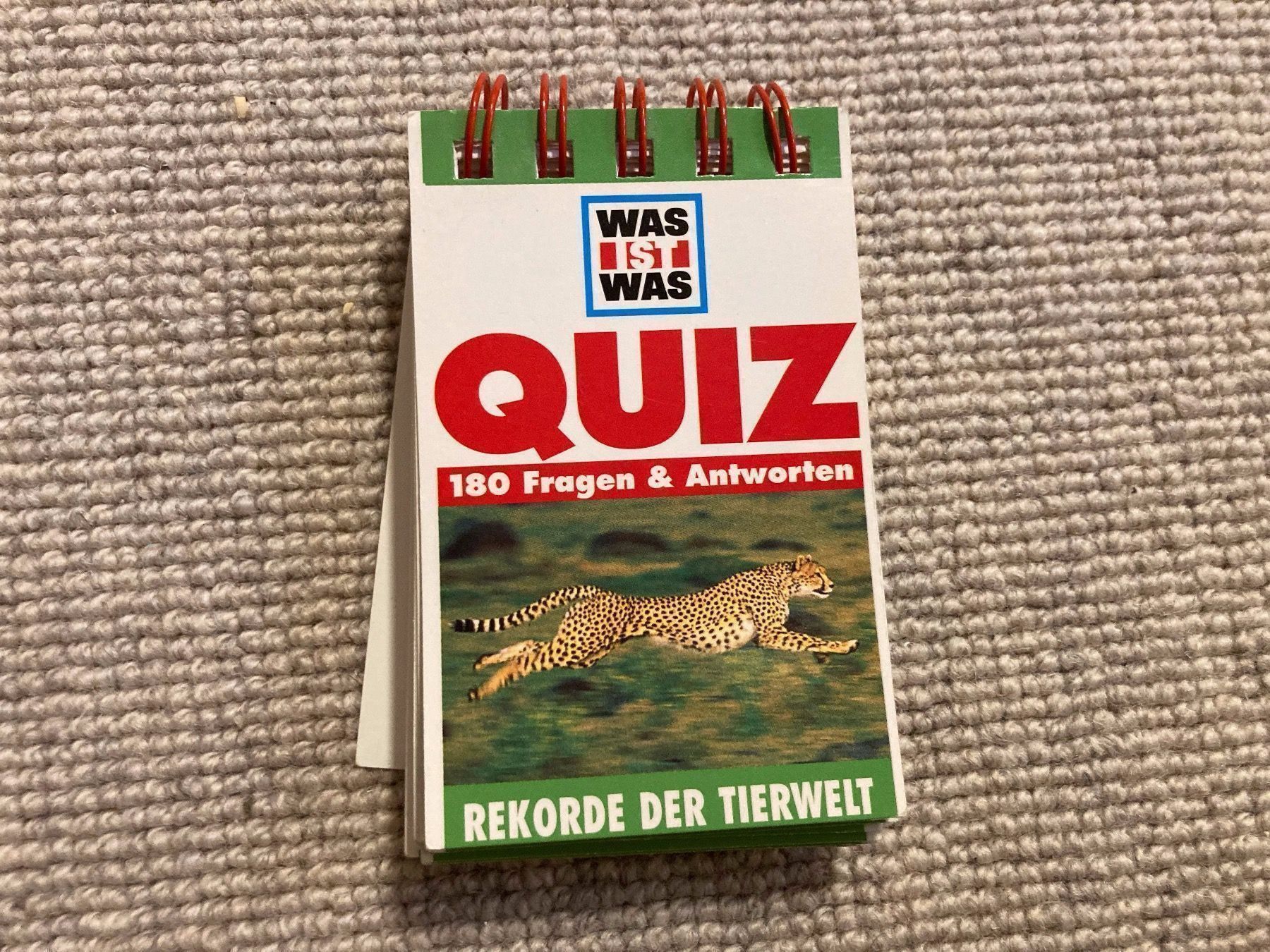 Giochi: Kinder Quiz Block Rekorde der Tierwelt – Usato da Fislisbach venduto da secondhandF