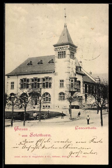 Cartes postales: AK Solothurn, Concerthalle, 1900 – D'occasion à Berlin par bartko-reher