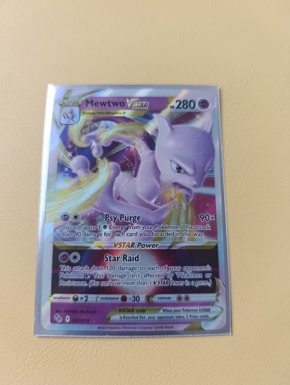 Pokémon Carte collezionabili: Carte Pokémon Mewtwo VSTAR 031/078  – Usato da Yverdon-les-Bains venduto da cashkiller