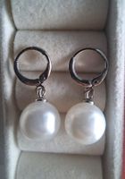Boucles d'oreilles perles argent 925 neuves