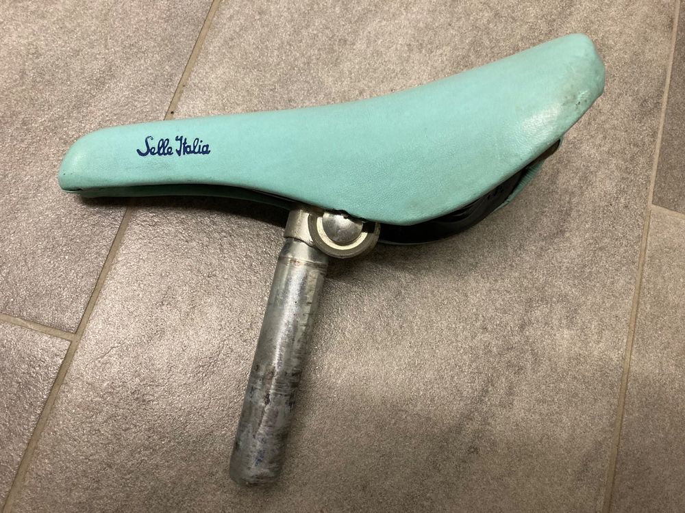 Saddle vintage Bianchi from Selle Italia (Gebraucht) in