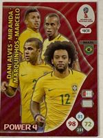 FIFA RUSSIA 2018 Adrenalyn XL 401 POWER 4 MARCELO MARQUINHOS