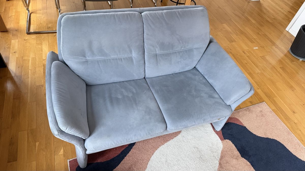 Sofas: 2-Sitzer Sofa hellblau Stoffbezug Marke Elastoform – D'occasion à Olten par Saler 2