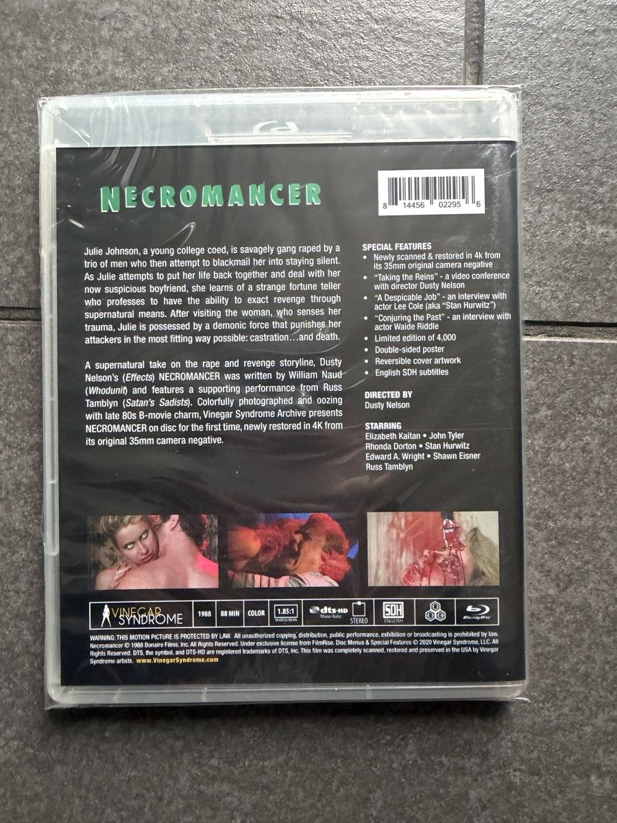 Tutti i DVDs: Necromancer Vinegar Syndrome Blu-ray – Nuovo (secondo la descrizione) da Zürich venduto da cENS0R 4