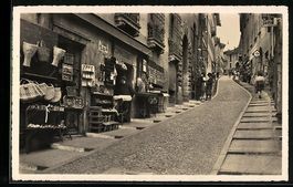 Lugano, Via Cattedrale mit Geschäften