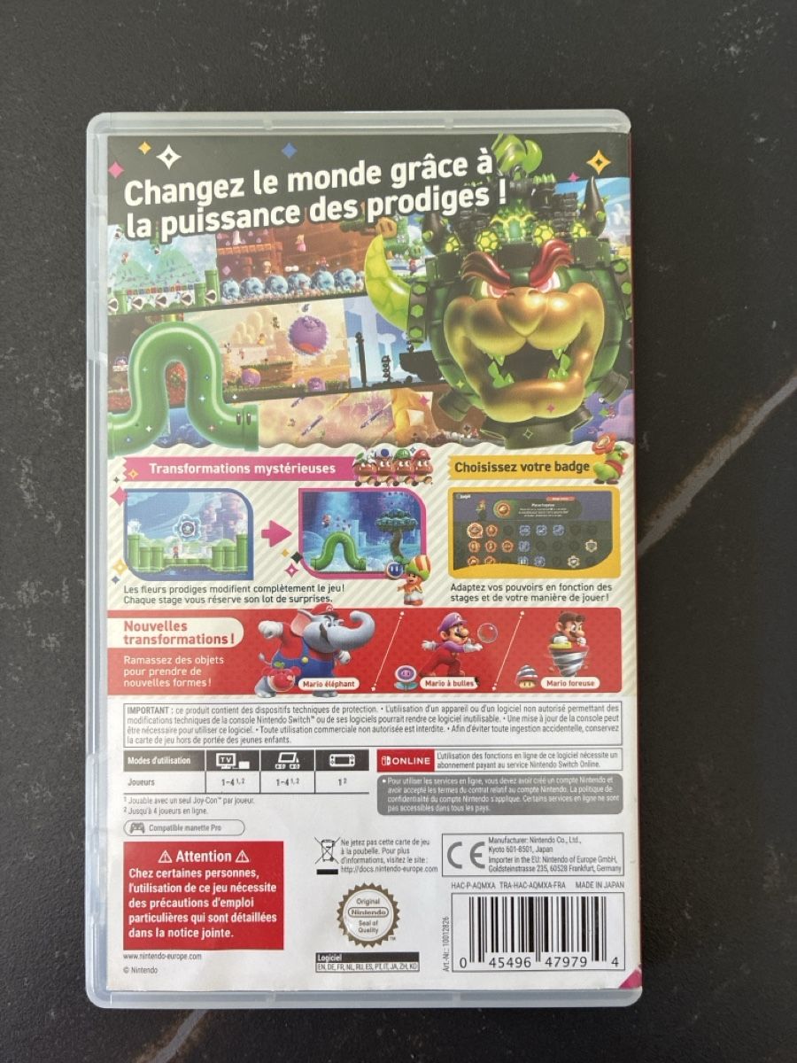 Nintendo Jeux: Jeu Nintendo Switch Super Mario Bros. Wonder – D'occasion à Vétroz par poison33 1