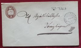 Tüblibrief 1881 - Stabstempel DODTNACH nach Kreuzlingen