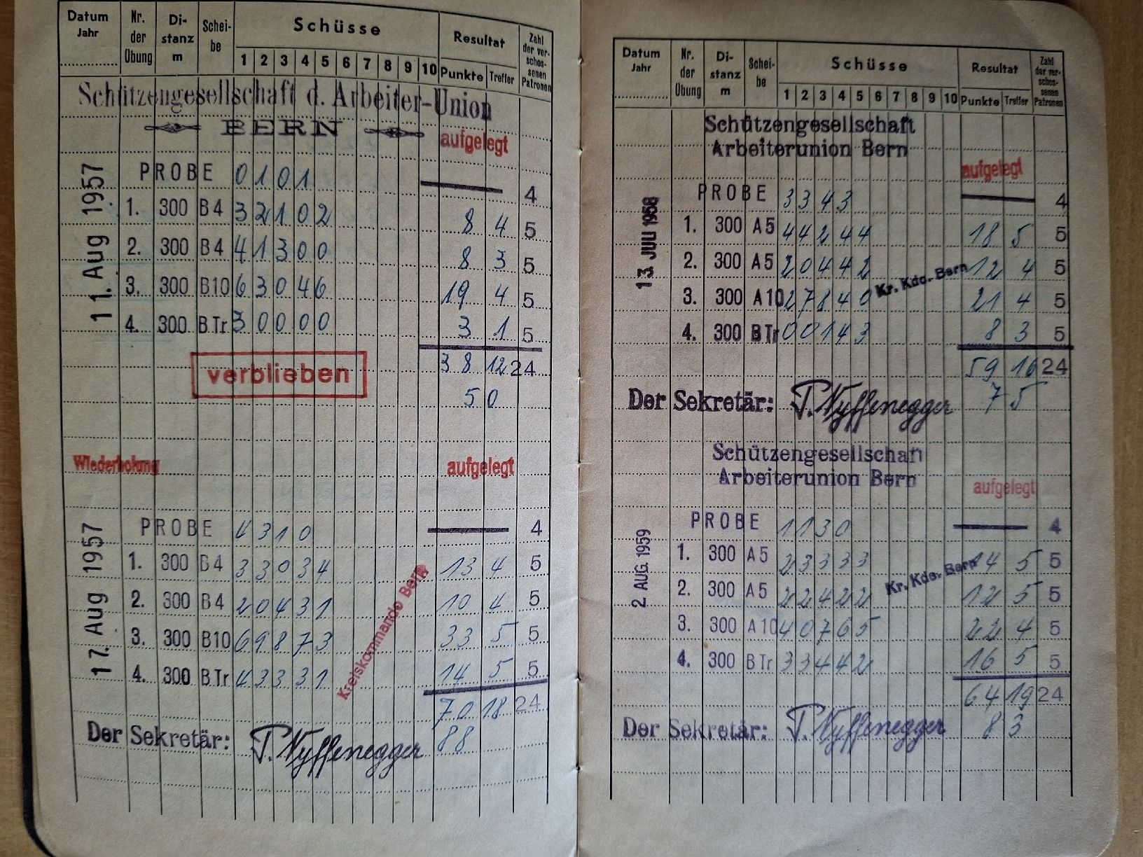 Documenti: Antikes Schweizer Schiessbüchlein 1950 – Usato da Schwanden Sigrisw venduto da len_9yqg 6