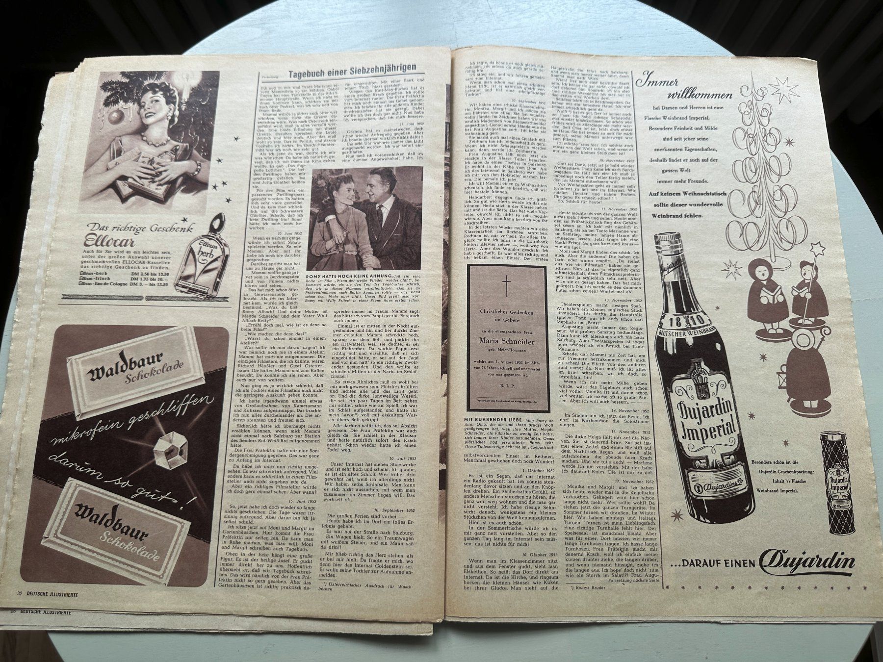 Zeitschriften & Magazine: DEUTSCHE ILLUSTRIERTE 1955 ROMY SCHNEIDER MARILYN MONROE – Gebraucht aus Basel von Partridge 7