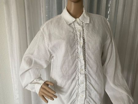 perfekter Auftritt - 100% Leinen-Bluse von BENETTON, M/L
