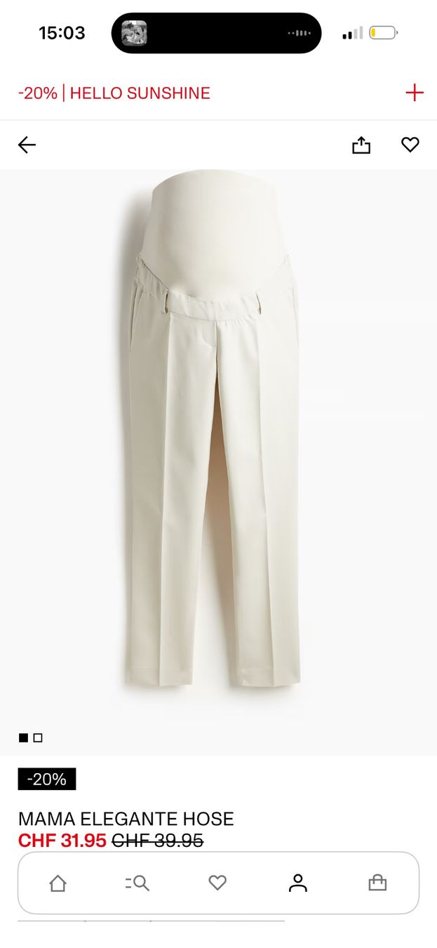 H&M Pantaloni: H&m Mama elegante Hose XL – Usato da Zürich venduto da mei_rld5 3