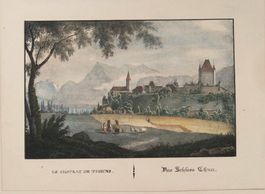 Thun Lithographie von Weibel Comtesse