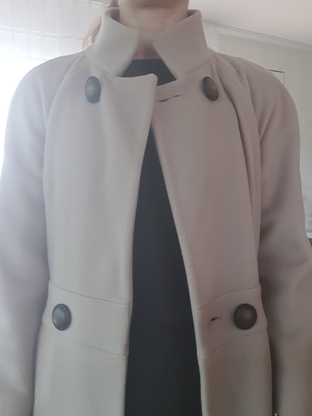 Cappotti: Eleganter Mantel, Grösse S-M, Beige – Usato da Wettswil venduto da myklt